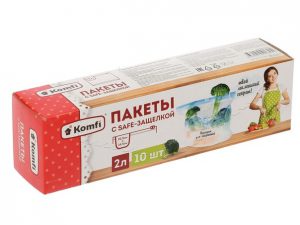 Пакет с защелкой для заморозки 2л (10шт)