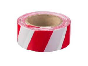Лента для ограждений 50х90м бел/кр